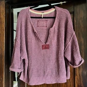 Free people purple sweater.